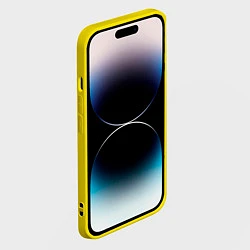 Чехол для iPhone 14 Pro Max BMW LOGO AND INSCRIPTION, цвет: 3D-желтый — фото 2