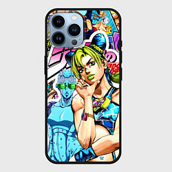 Чехол для iPhone 14 Pro Max JoJos Bizarre Adventure - Джолин Кудзё, цвет: 3D-черный
