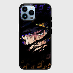 Чехол для iPhone 14 Pro Max JOJOS BIZARRE ADVENTURE ЛИЦО ГЕРОЯ, цвет: 3D-черный