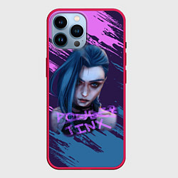 Чехол для iPhone 14 Pro Max ARCANE League Of Legends JINX, цвет: 3D-малиновый