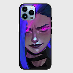 Чехол для iPhone 14 Pro Max League Of Legends Arcane ДЖИНКС Jinx Powder, цвет: 3D-черный
