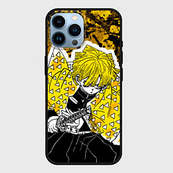 Чехол для iPhone 14 Pro Max Клинок, рассекающий демонов Зеницу, цвет: 3D-черный