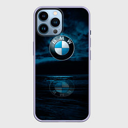 Чехол для iPhone 14 Pro Max BMW marine theme, цвет: 3D-светло-сиреневый