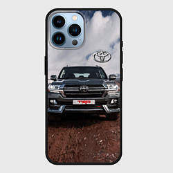 Чехол для iPhone 14 Pro Max Toyota Land Cruiser in the mountains, цвет: 3D-черный