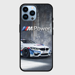 Чехол для iPhone 14 Pro Max BMW M4 GT4 - racing team - motorsport, цвет: 3D-черный
