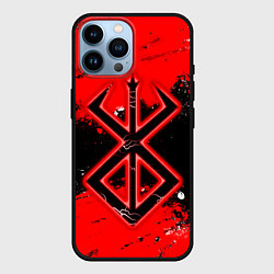 Чехол для iPhone 14 Pro Max Клеймо жертвы -аниме берсерк, цвет: 3D-черный