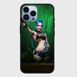 Чехол для iPhone 14 Pro Max Jinx Arcane league, цвет: 3D-черный