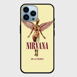Чехол для iPhone 14 Pro Max Nirvana - In utero, цвет: 3D-черный