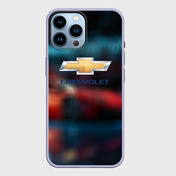 Чехол для iPhone 14 Pro Max Chevrolet sport, цвет: 3D-светло-сиреневый
