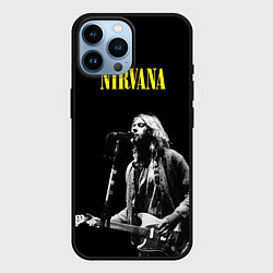 Чехол для iPhone 14 Pro Max Группа Nirvana Курт Кобейн, цвет: 3D-черный