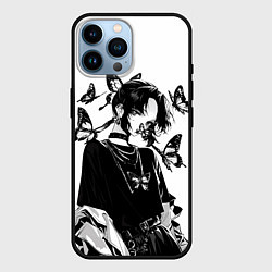 Чехол для iPhone 14 Pro Max Модная Шинобу Кочо с бабочками - Клинок рассекающи, цвет: 3D-черный