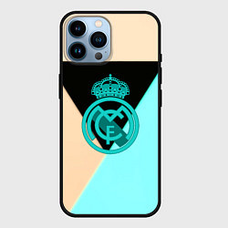 Чехол для iPhone 14 Pro Max Реал мадрид спорт геометрия, цвет: 3D-черный