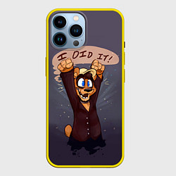 Чехол для iPhone 14 Pro Max Five Nights: I Did It, цвет: 3D-желтый