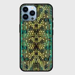 Чехол для iPhone 14 Pro Max Крокодил, цвет: 3D-черный