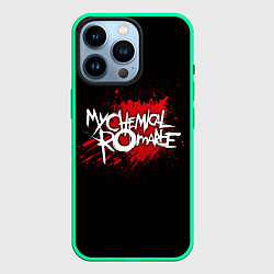 Чехол для iPhone 14 Pro My Chemical Romance: Blood, цвет: 3D-мятный