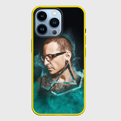 Чехол для iPhone 14 Pro CHESTER LINKIN PARK ЛИНКИН ПАРК Z, цвет: 3D-желтый