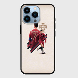 Чехол для iPhone 14 Pro Криштиану Сборная Португалии, цвет: 3D-черный