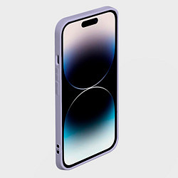 Чехол для iPhone 14 Pro Зайчик с морковками на снежном фоне, цвет: 3D-светло-сиреневый — фото 2