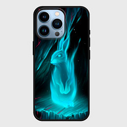 Чехол для iPhone 14 Pro Дух кролика, цвет: 3D-черный