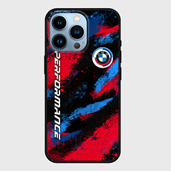 Чехол для iPhone 14 Pro Бмв - цвета м серии, цвет: 3D-черный