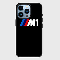 Чехол для iPhone 14 Pro BMW m1 logo, цвет: 3D-черный