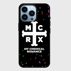 Чехол для iPhone 14 Pro My Chemical Romance конфети, цвет: 3D-черный