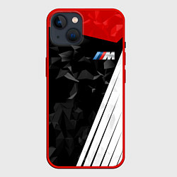 Чехол для iPhone 14 BMW M: Poly Sport, цвет: 3D-красный