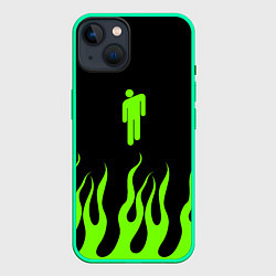 Чехол для iPhone 14 Billie eilish, цвет: 3D-мятный