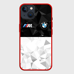 Чехол для iPhone 14 BMW M SPORT, цвет: 3D-красный