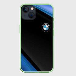 Чехол для iPhone 14 BMW, цвет: 3D-салатовый