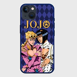 Чехол для iPhone 14 JOJO, цвет: 3D-тёмно-синий