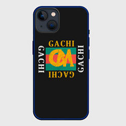 Чехол для iPhone 14 ГачиМучи, цвет: 3D-тёмно-синий