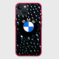 Чехол для iPhone 14 BMW Collection Storm, цвет: 3D-малиновый