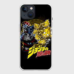 Чехол для iPhone 14 Гвидо Миста - JoJos Bizarre Adventure, цвет: 3D-белый