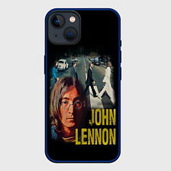 Чехол для iPhone 14 The Beatles John Lennon, цвет: 3D-тёмно-синий