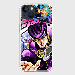 Чехол для iPhone 14 JoJos Bizarre Adventure: Josuke, цвет: 3D-белый