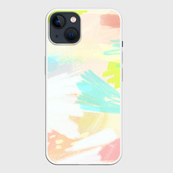 Чехол для iPhone 14 Сочные краски лета, цвет: 3D-белый