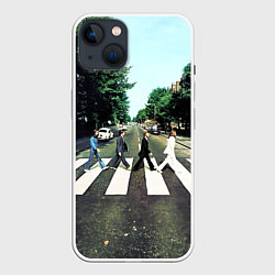 Чехол для iPhone 14 The Beatles альбом Abbey Road, цвет: 3D-белый