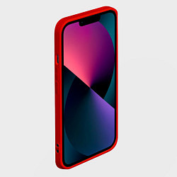 Чехол для iPhone 14 Татуировки племени майя пэчворк, цвет: 3D-красный — фото 2