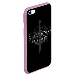 Чехол iPhone 6/6S Plus матовый Shadow of War цвета 3D-розовый — фото 2