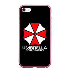Чехол iPhone 6/6S Plus матовый UMBRELLA CORP цвета 3D-малиновый — фото 1