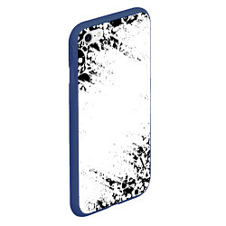 Чехол iPhone 6/6S Plus матовый БЕЛЫЕ ЧЕРЕПА, цвет: 3D-тёмно-синий — фото 2