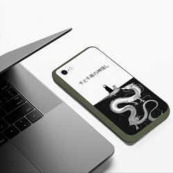 Чехол iPhone 6/6S Plus матовый Унесённые призраками, цвет: 3D-темно-зеленый — фото 2