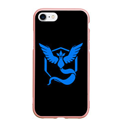 Чехол iPhone 7/8 матовый Pokemon Blue Team, цвет: 3D-светло-розовый