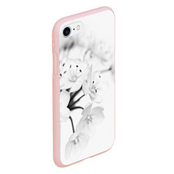 Чехол iPhone 7/8 матовый Белая сакура, цвет: 3D-светло-розовый — фото 2