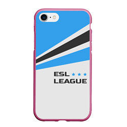 Чехол iPhone 7/8 матовый ESL league, цвет: 3D-малиновый