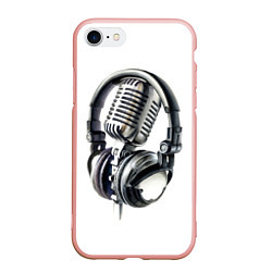 Чехол iPhone 7/8 матовый Диджей, цвет: 3D-светло-розовый