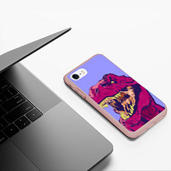 Чехол iPhone 7/8 матовый Rex, цвет: 3D-светло-розовый — фото 2