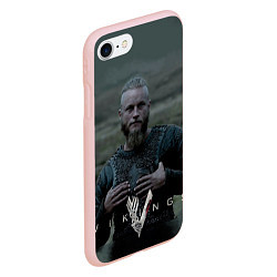 Чехол iPhone 7/8 матовый Vikings: Ragnarr Lodbrok, цвет: 3D-светло-розовый — фото 2