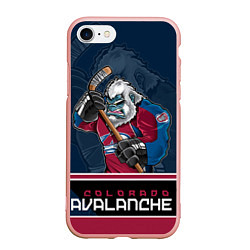 Чехол iPhone 7/8 матовый Colorado Avalanche, цвет: 3D-светло-розовый